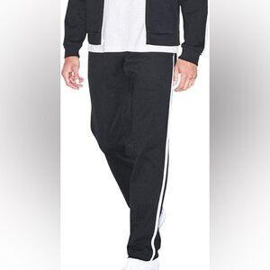 American Apparel Black Pants with White Stripes